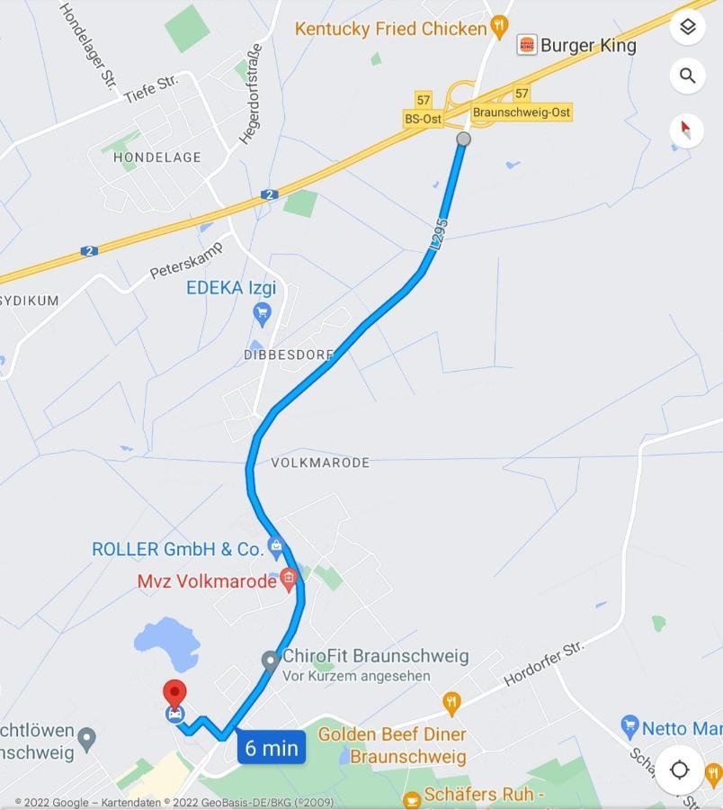 Uebernachtung An Der A2 Lägenhet Braunschweig Exteriör bild